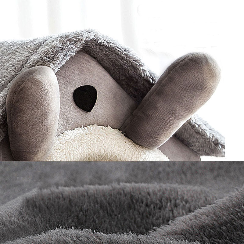 Medium Dog House Bed Portable Cat Bed Removable Cushion Cat Cave, Foldable Pets Puppy Kitten Rabbit