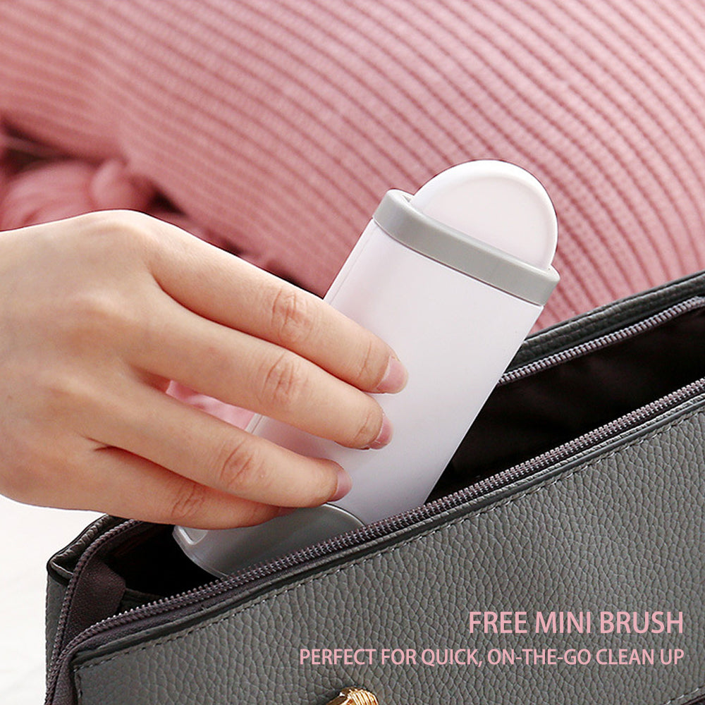 3 in 1 Furs Brusher, Pet Hair Lint Remover & Brush Self-cleaning Base